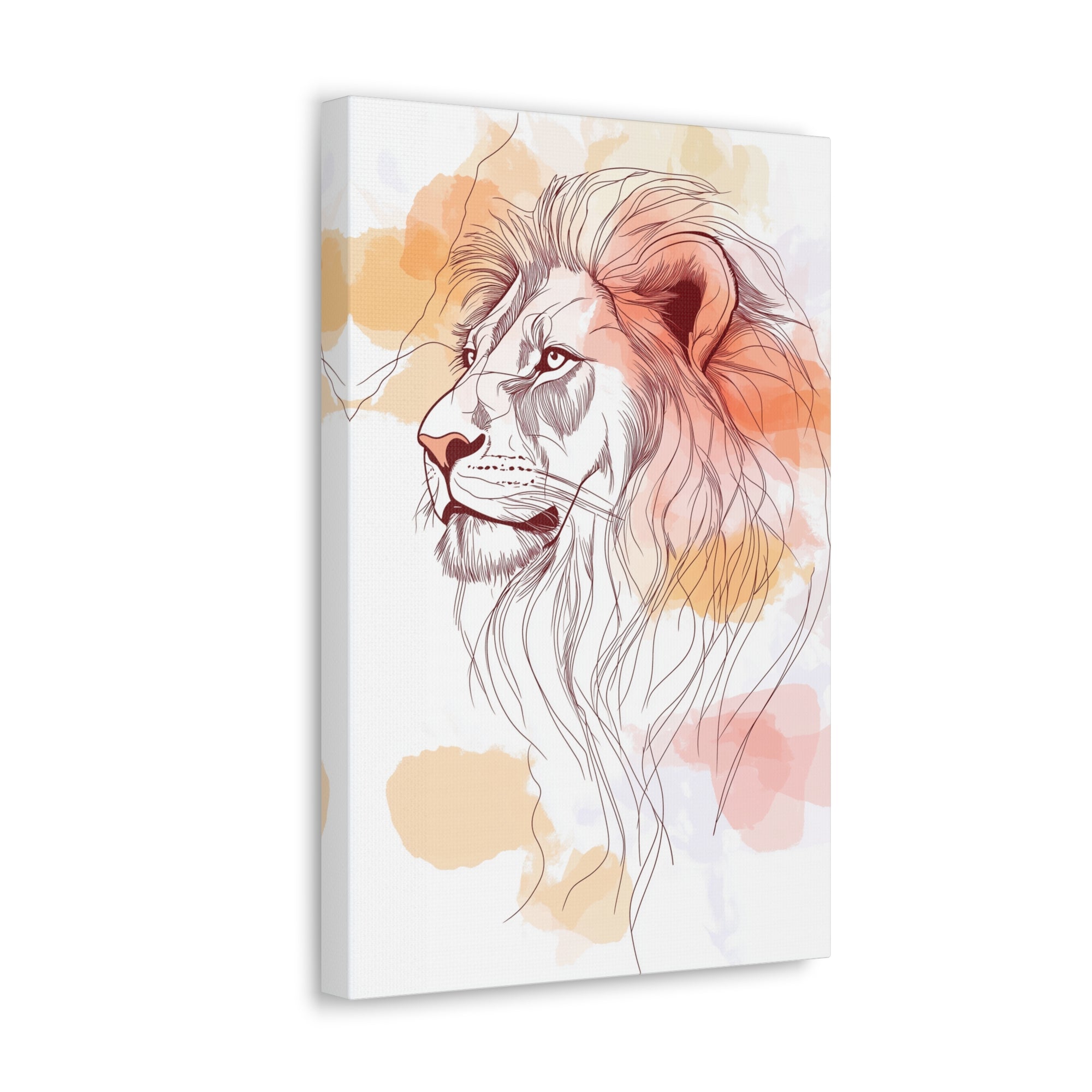 Essence of Lion Canvas Wall Art - SynthFrame