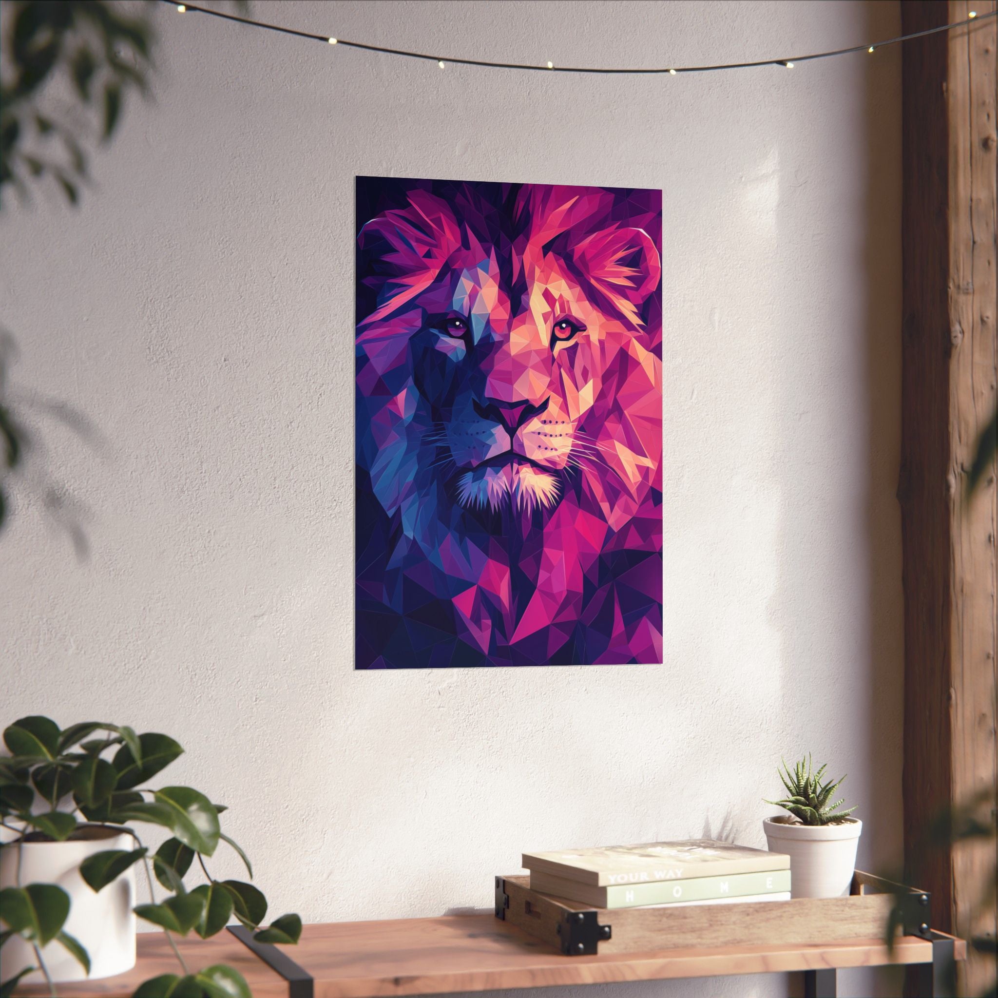 Crystalline Lion Poster