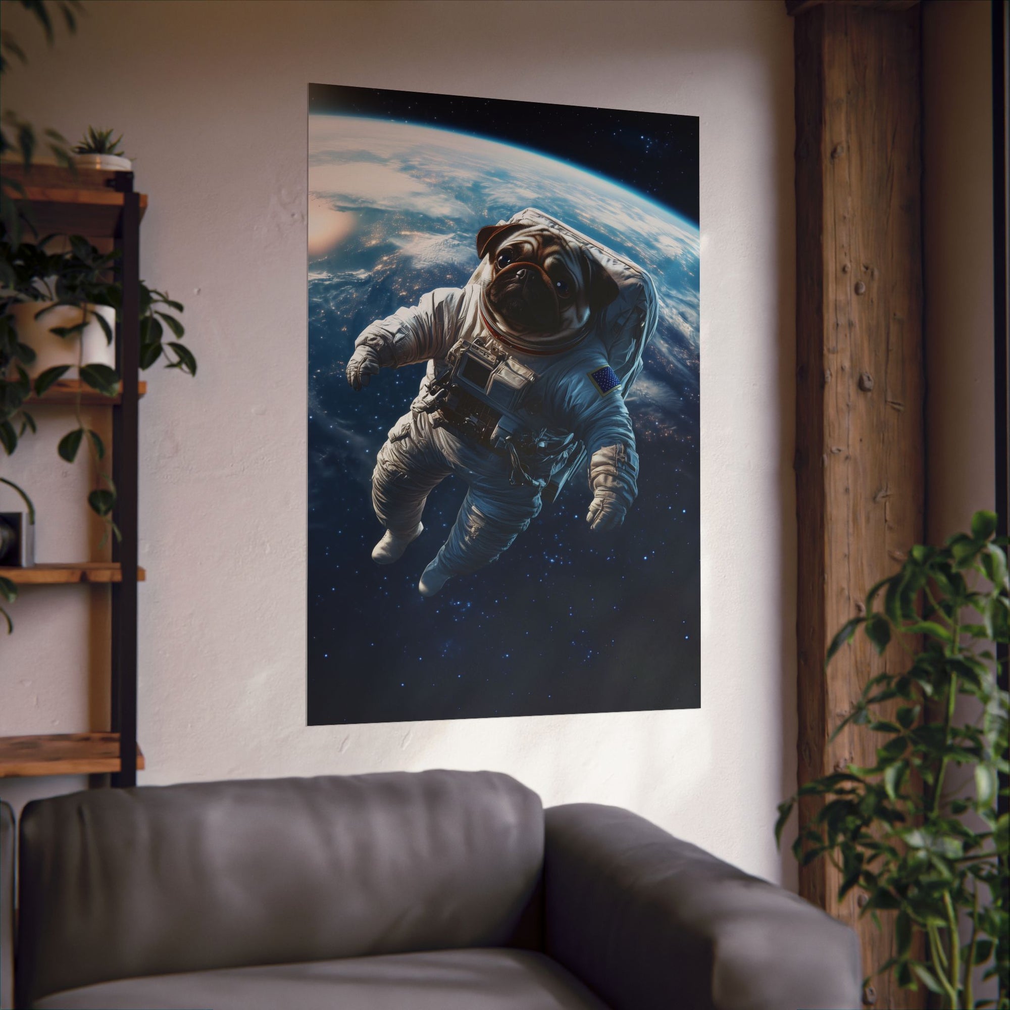 Cosmic Pug Poster