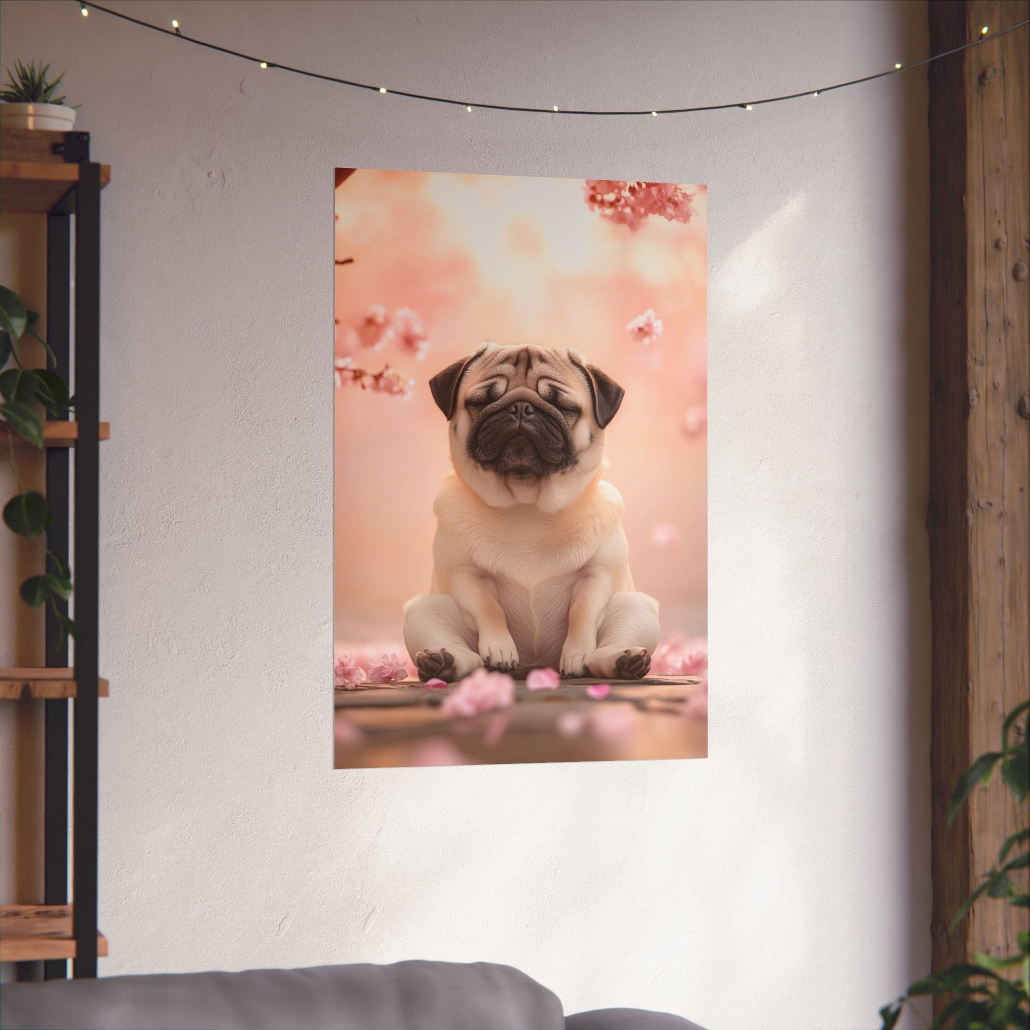 Zen Pug Poster