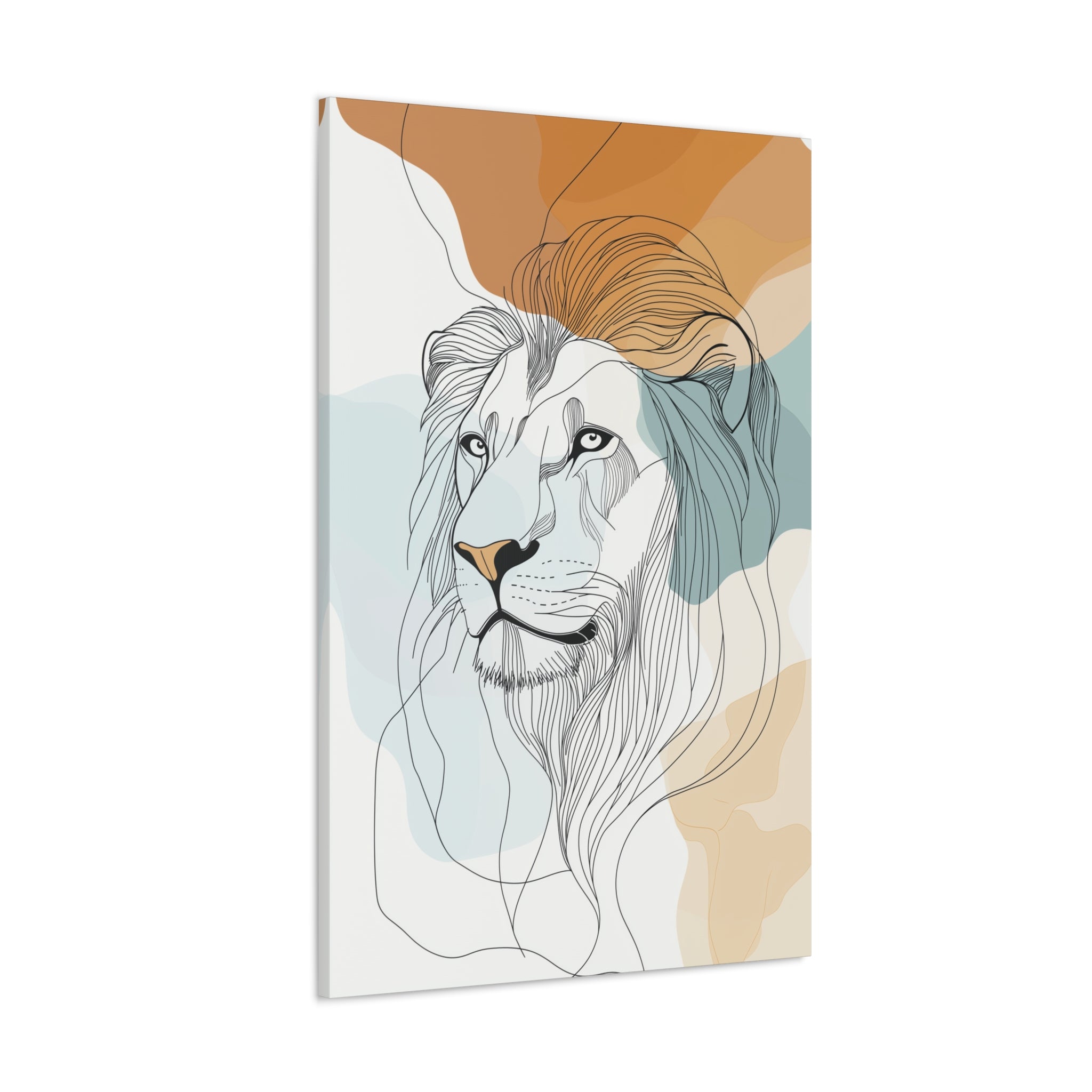 Essence of Lion Canvas Wall Art - SynthFrame