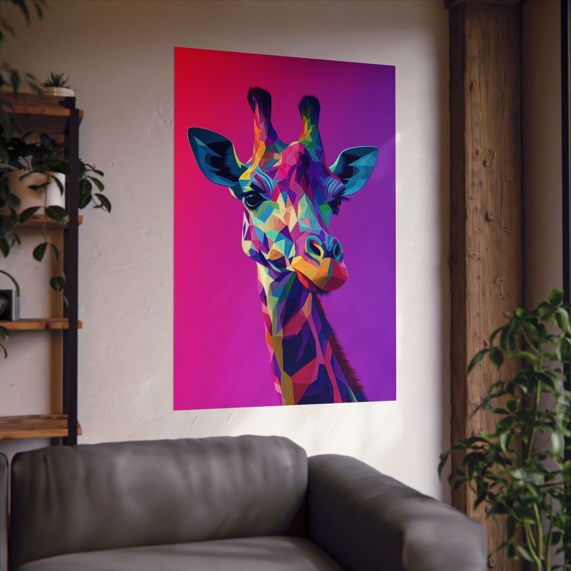 Crystalline Giraffe Poster