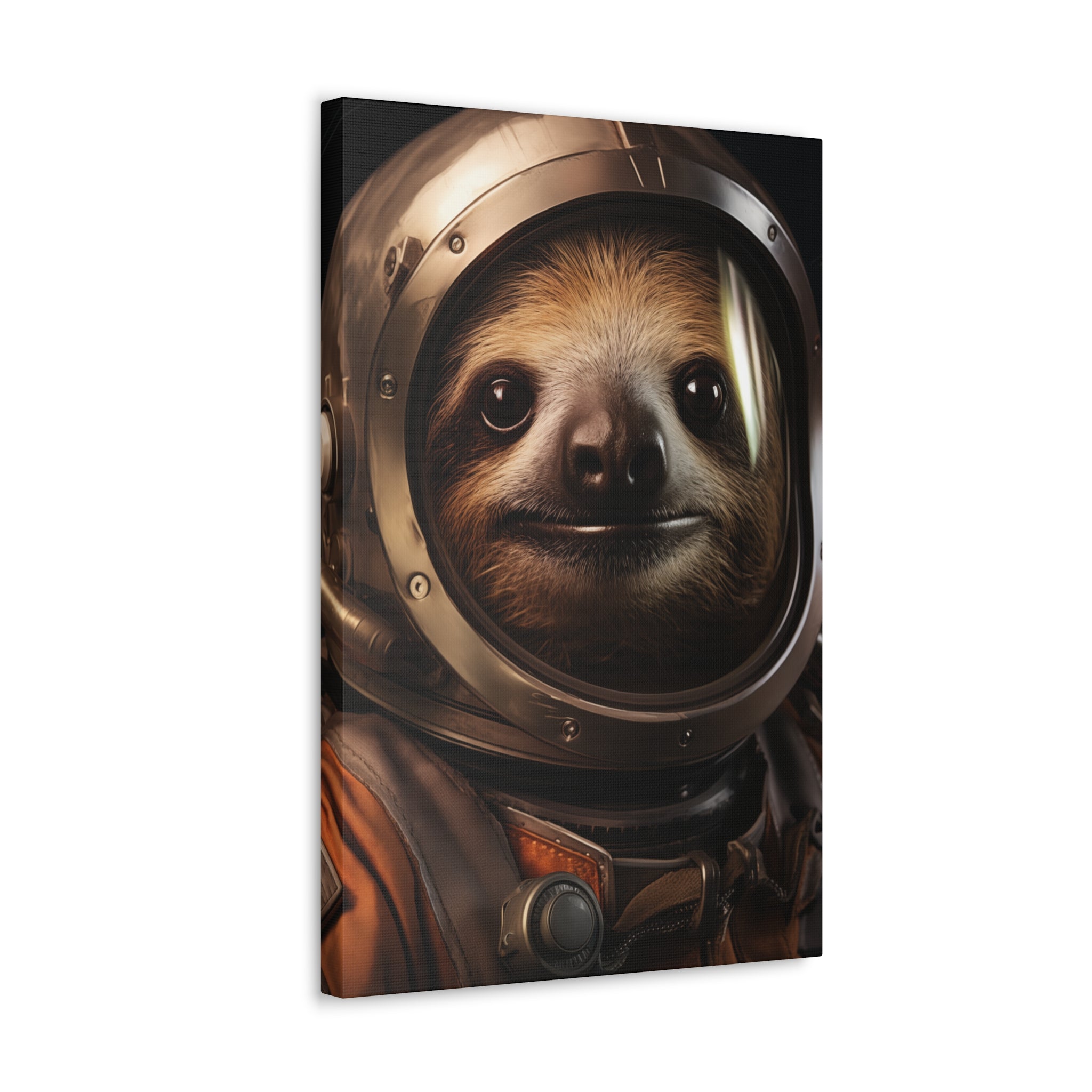 AstroSloth 2 Canvas Wall Art - SynthFrame