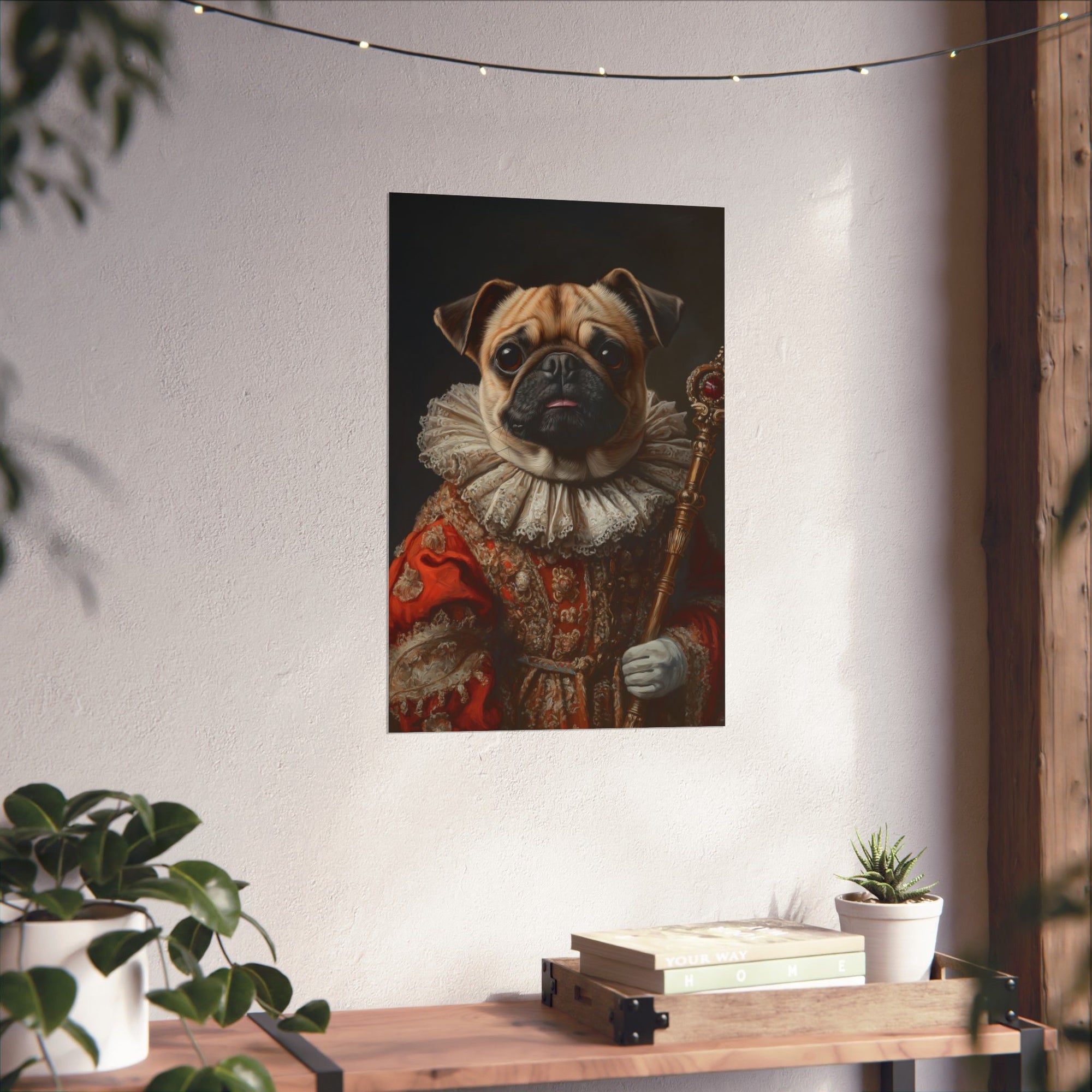 Renaissance Pug Poster